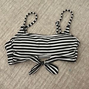 Black and White Bathing suit top